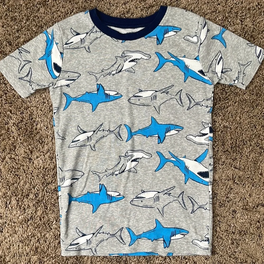 Carter’s Boys Shark Print PJ’s Set Size 8